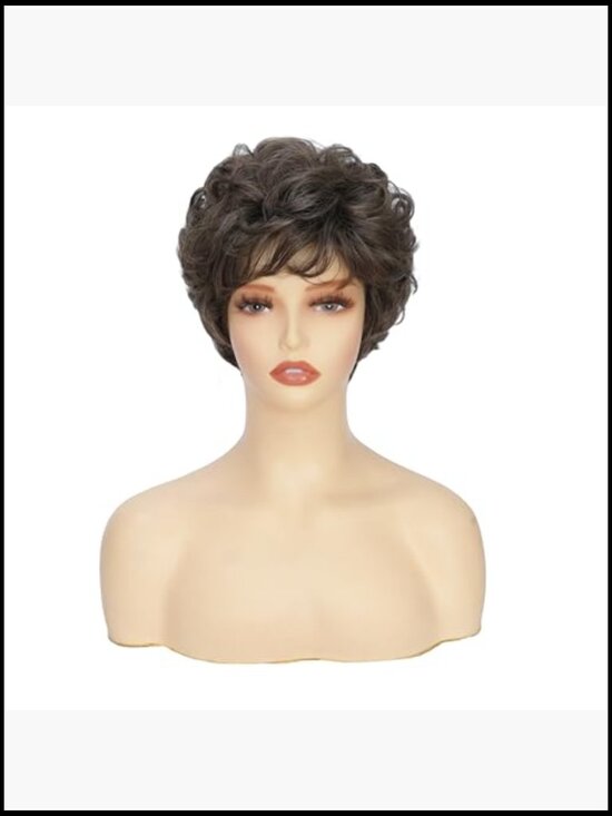 Short Curly Pixie Cut Wig Natural Looking Synthetic Hair for Daily Party Cosplay main image 6